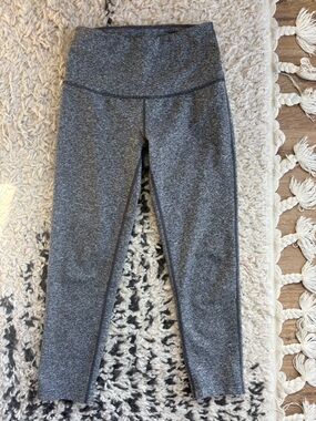 Zella Gray High-Waist Cropped Leggings